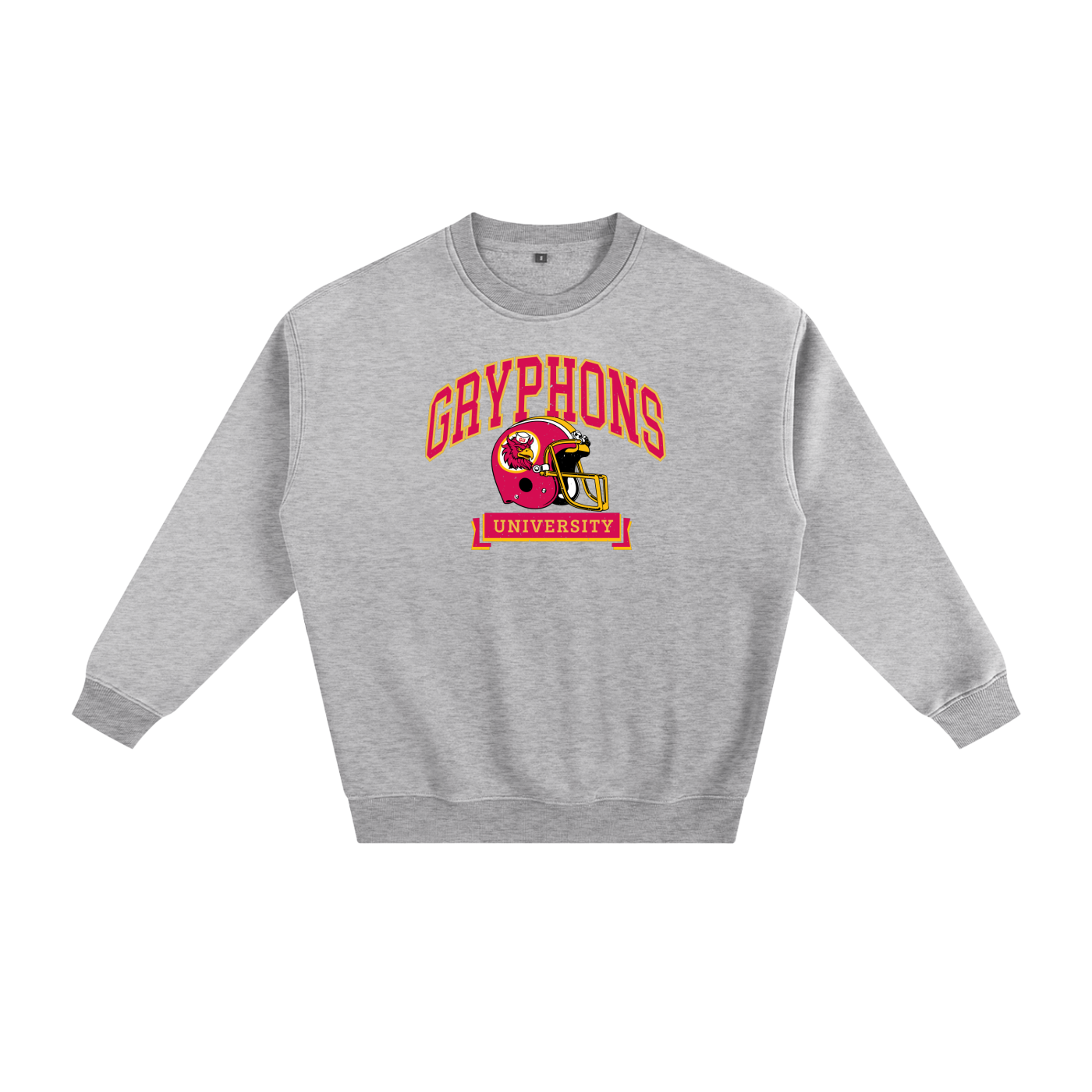 Ash Grey Gryphons Football Crewneck