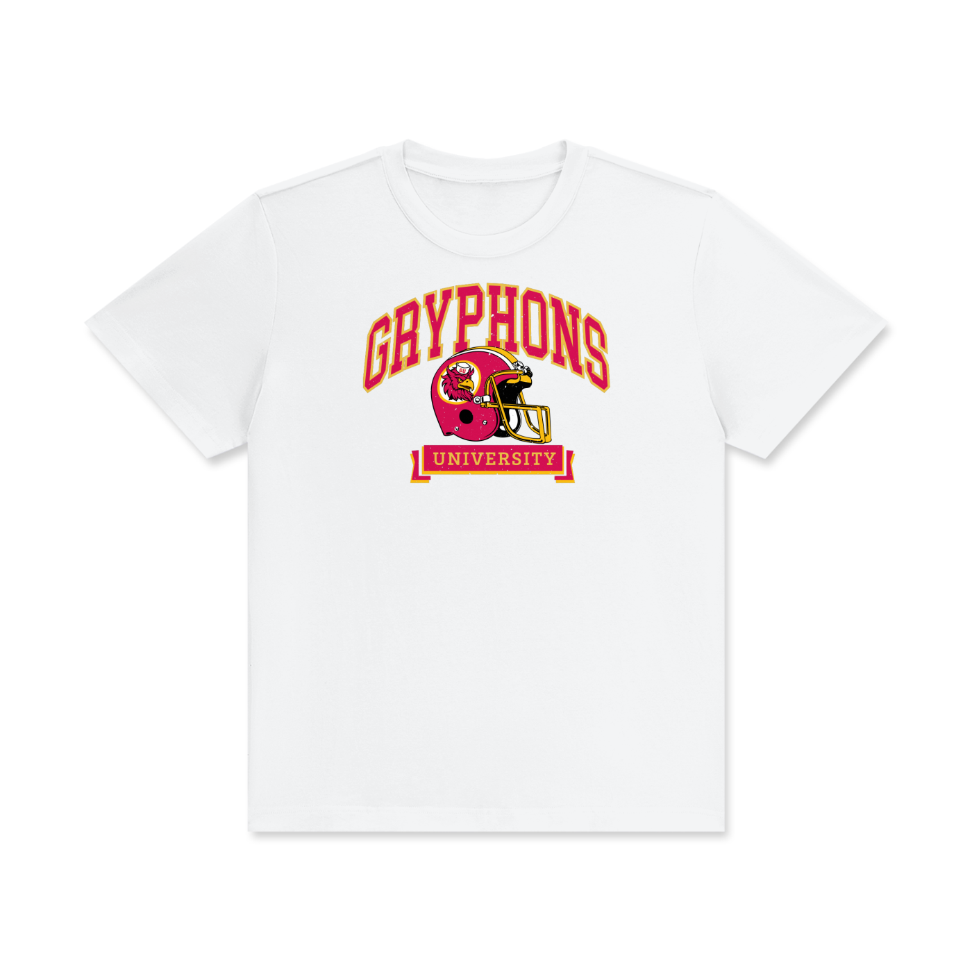 White Gryphons football T-shirt