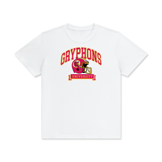 White Gryphons football T-shirt